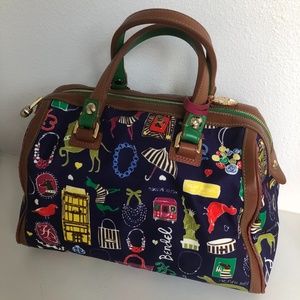 Rare Henri Bendel graphic handbag